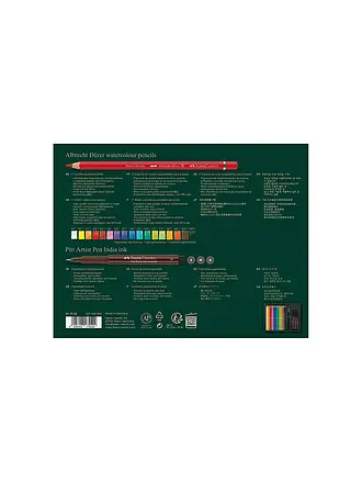 FABER-CASTELL | Set de crayons de couleur 21 pièces PITT ARTIST PEN | 